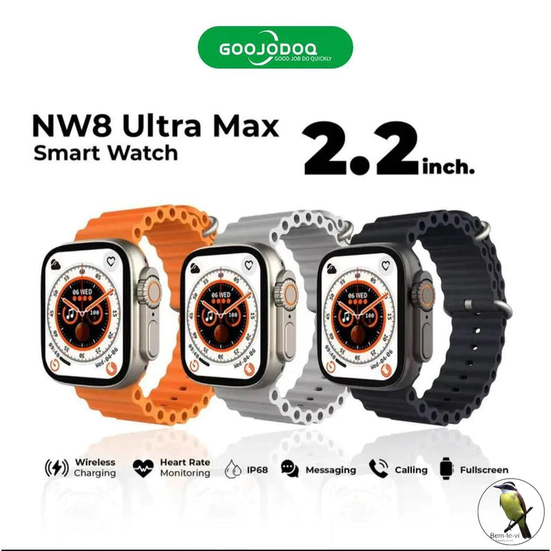 Smartwatch T800 T10 U9 T900 Ultra 2 Series 9 Ultra Calculadora Cardíaca Monitoramento Da Frequência