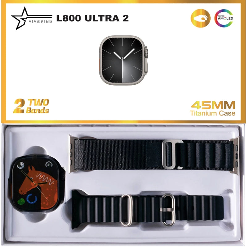 Smartwatch T800 T10 U9 T900 Ultra 2 Series 9 Ultra Calculadora Cardíaca Monitoramento Da Frequência