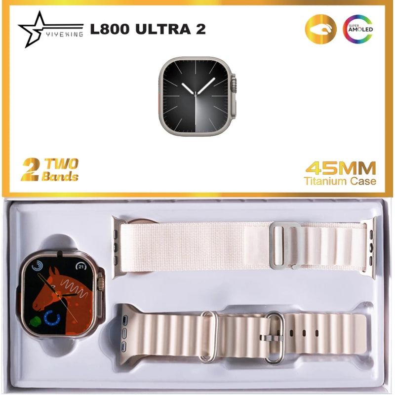 Smartwatch T800 T10 U9 T900 Ultra 2 Series 9 Ultra Calculadora Cardíaca Monitoramento Da Frequência