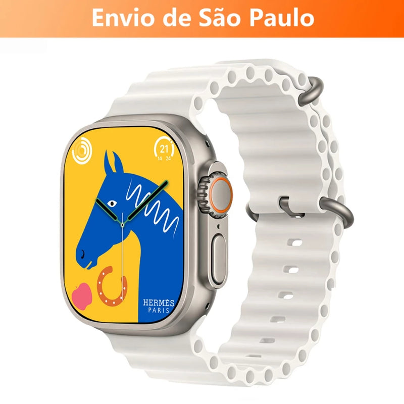 Smartwatch T800 T10 U9 T900 Ultra 2 Series 9 Ultra Calculadora Cardíaca Monitoramento Da Frequência