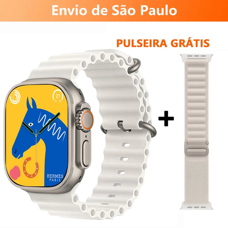 Smartwatch T800 T10 U9 T900 Ultra 2 Series 9 Ultra Calculadora Cardíaca Monitoramento Da Frequência