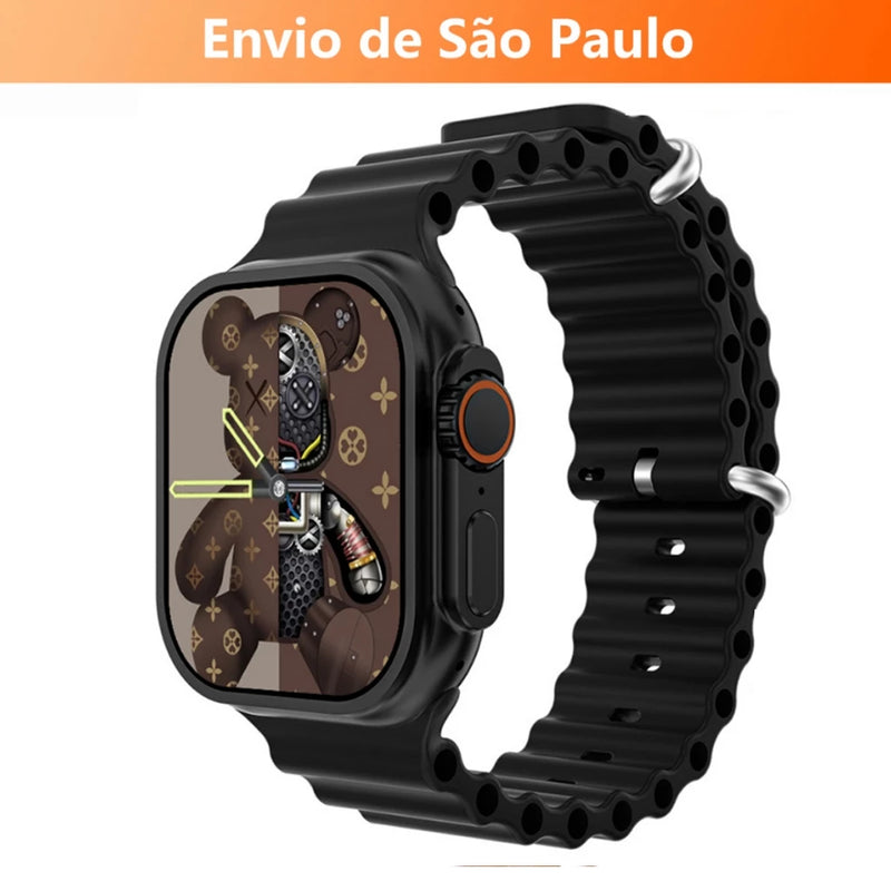 Smartwatch T800 T10 U9 T900 Ultra 2 Series 9 Ultra Calculadora Cardíaca Monitoramento Da Frequência