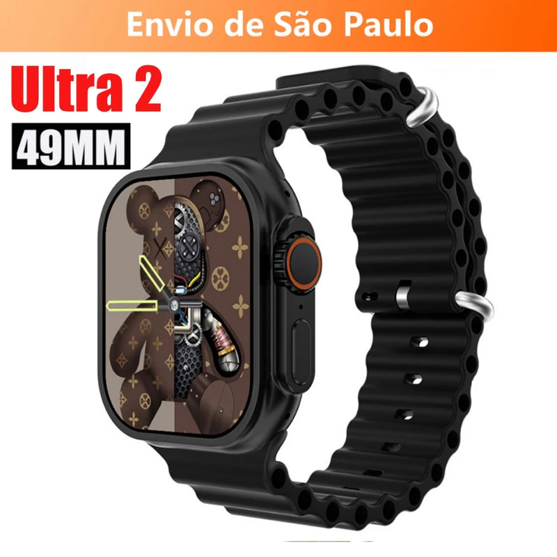 Smartwatch T800 T10 U9 T900 Ultra 2 Series 9 Ultra Calculadora Cardíaca Monitoramento Da Frequência