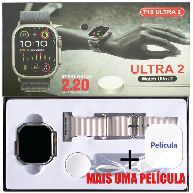 Smartwatch T800 T10 U9 T900 Ultra 2 Series 9 Ultra Calculadora Cardíaca Monitoramento Da Frequência