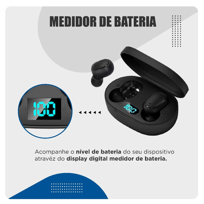 Fone De Ouvido Sem Fio E6s Bluetooth