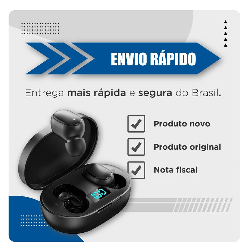 Fone De Ouvido Sem Fio E6s Bluetooth