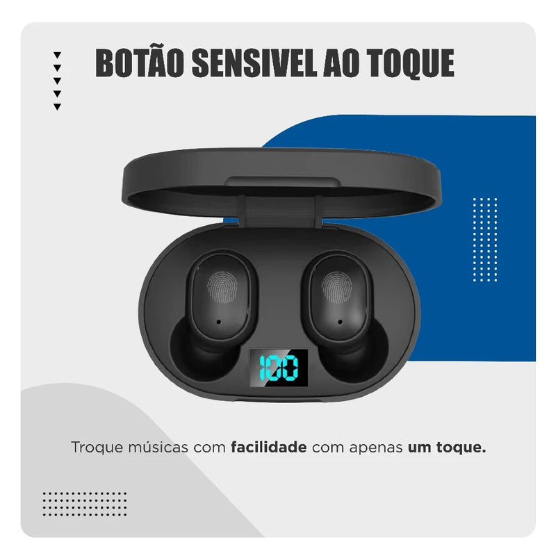 Fone De Ouvido Sem Fio E6s Bluetooth